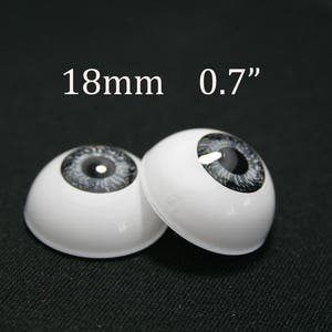 18 mm-21/32&quot; 1 pair of acrylic bjd doll eyes for toys reborn dolls crafts
