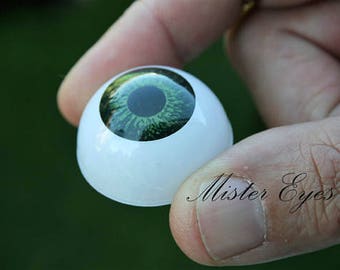 Green bjd doll eyes acrylics for toys reborn 10-12-14-16-18-20-22-24-30 mm