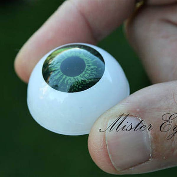Green acrylic doll eyes sizes 10-12-14-16-18-20-22-24-30 mm