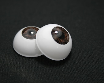 Nice Blue Iris&DeepBlue Pupil 10mm Glass Eyes for Joint 1/6 BJD Dollfie 
