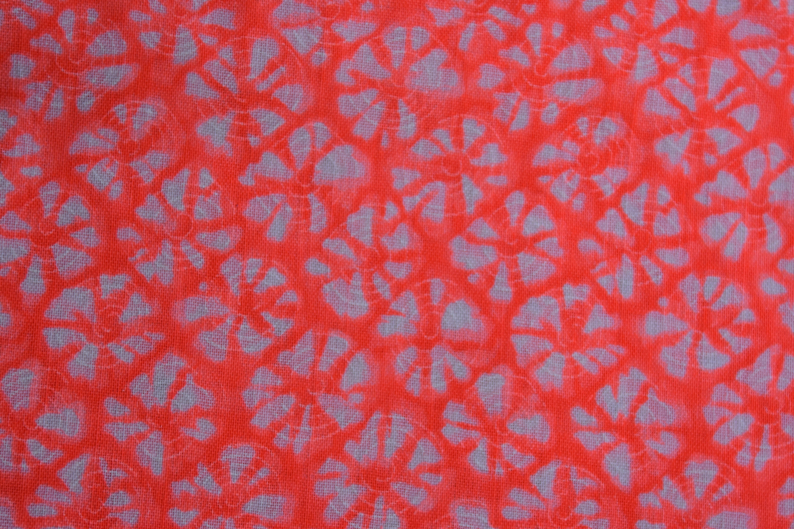 Japanese Muslin Yuzen Wool Fabric Neon Pink White Kimono Quilt Etsy