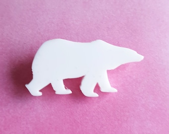 Polar Bear Brooch