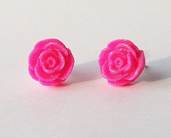Etsy rose shop earrings