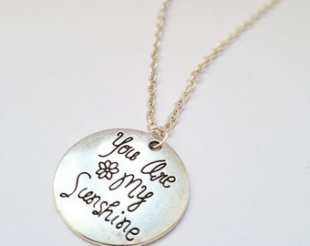 You Are My Sunshine Necklace