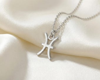 Pisces Birth Necklace · Astrology Pisces Sign Pendant  · Astrology Jewelry · Cute Necklace