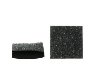 SALE - Black Druzy Cabochon - Square - 6x6mm - 8x8mm - 12x12mm - 16x16mm - Gemstones - Jewelry Making - DIY - 1 Cab