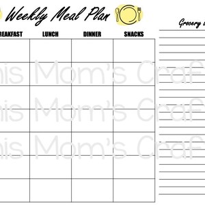 Weekly Meal Plan
