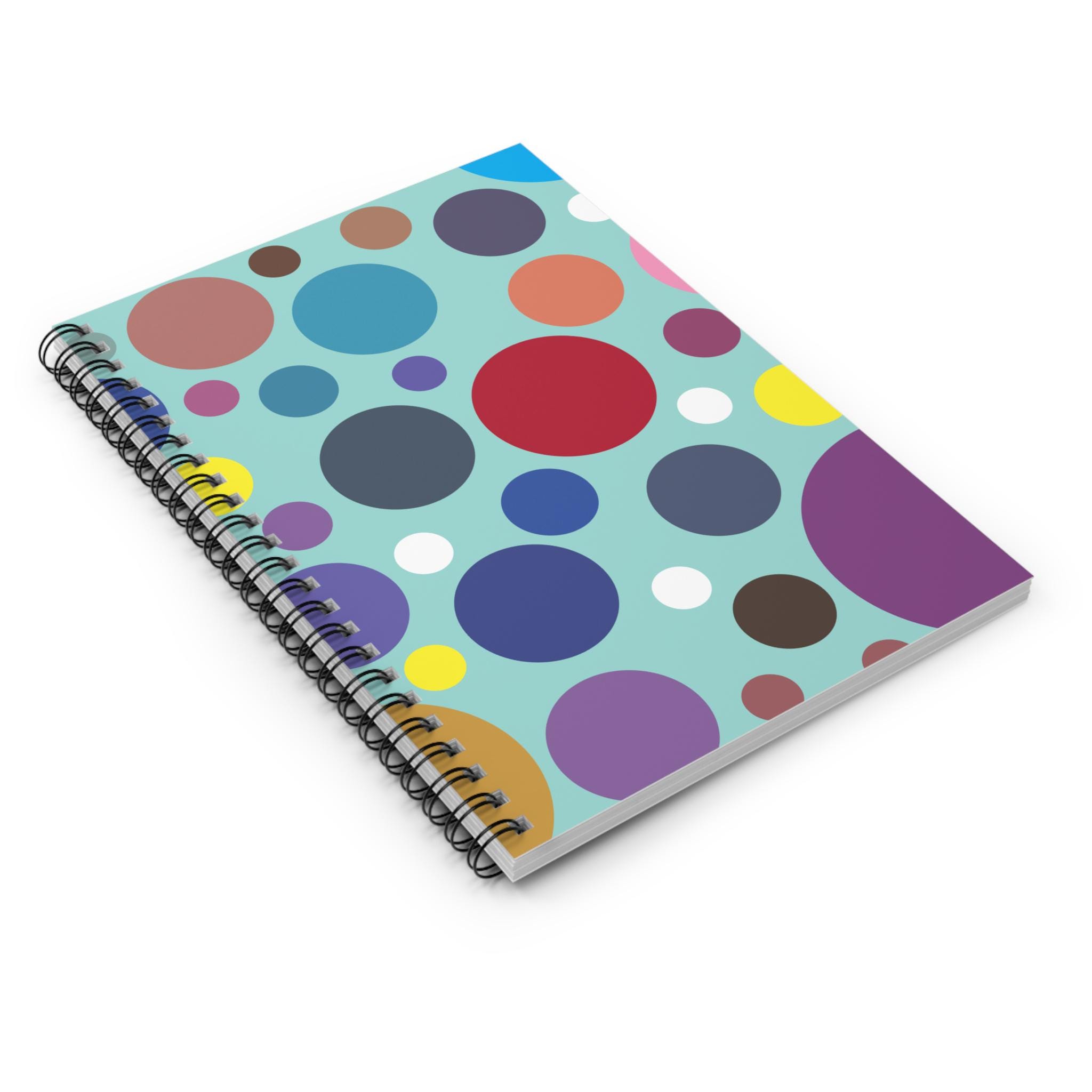 Blank Notebook W/ruled Lines - Color Therapy - Spiral Notebook - Etsy
