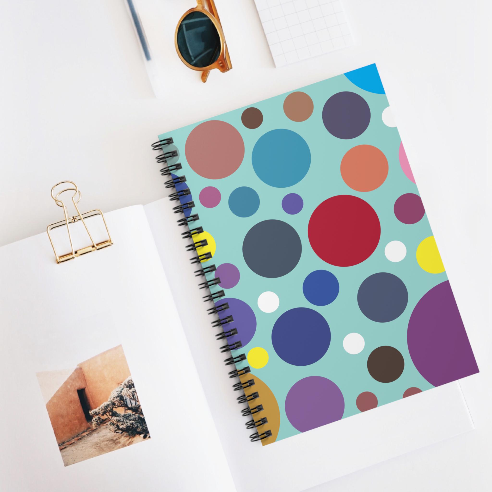 Blank Notebook W/ruled Lines - Color Therapy - Spiral Notebook - Etsy
