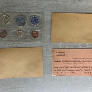 1962 Proof Set Coins Philadelphia Mint