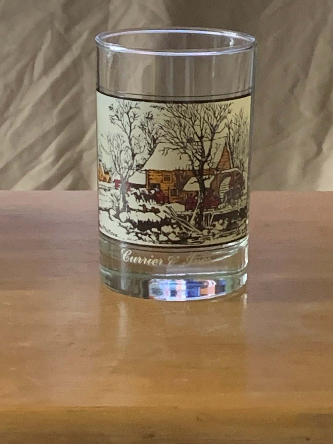 Vintage 1981 Arby's Collector Series Glasses Currier & Ives 