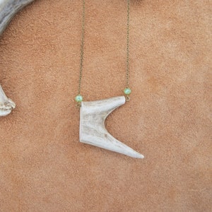 Deer Antler Necklace, Real Antler Jewelry, Antler Tip Necklace