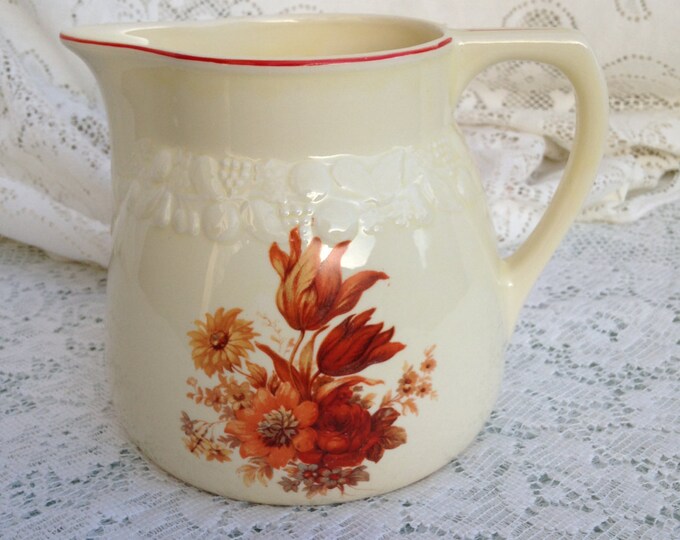 Crooksville Pantry Bakin Ware Vintage Water Pitcher Rustic Etsy