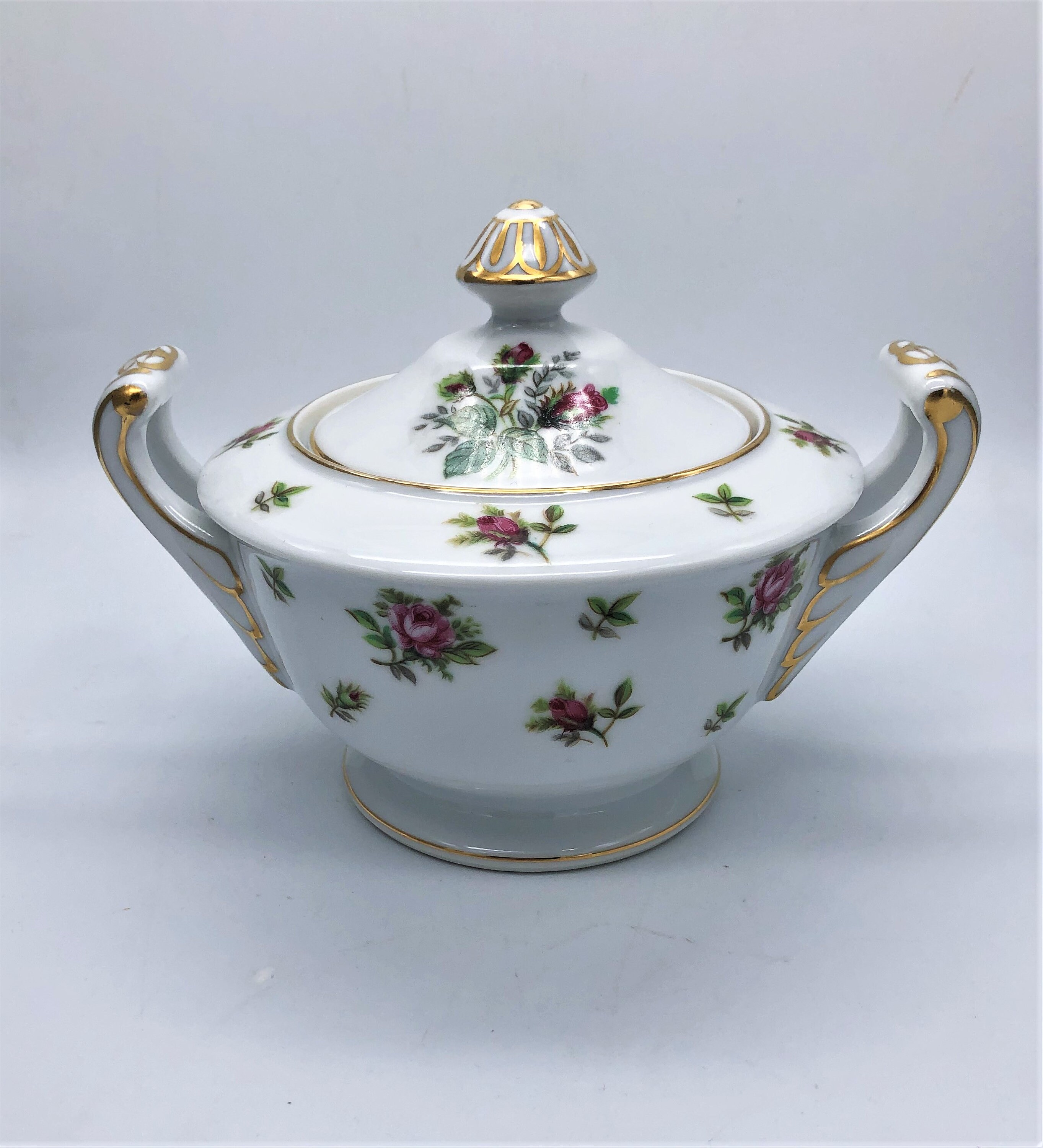 Kyoto China Lancaster Rose Pattern 7202 Creamer and Sugar Etsy