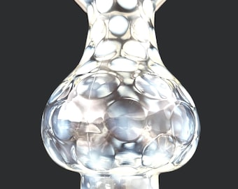 Fenton Opalescent White Coin Dot Rare Boudoir Lamp Shade Replacement