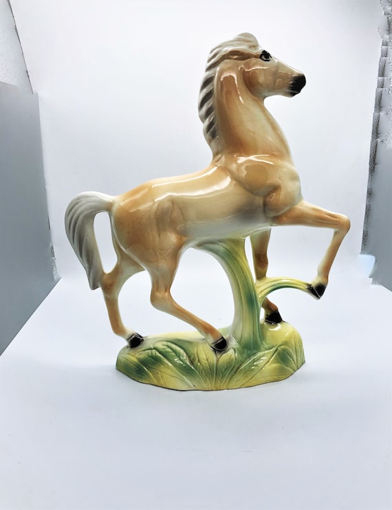 Stewart B Mcculloch California Pottery Tan Beige Horse White - Etsy