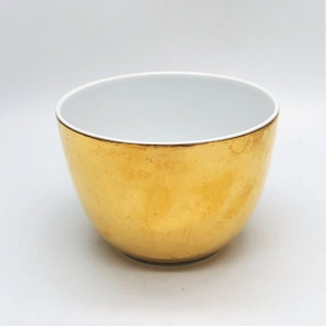 Royal Worcester Gold Lustre Made in England True Porcelain Open Sugar Bowl