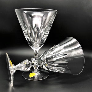 Tiffin Franciscan Festival Pair of Water Goblet Blown Glass
