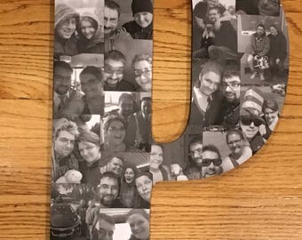 Wooden Letter Picture Collage