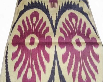 ikat by yard,brown ikat,grey ikay,yellow polka dot