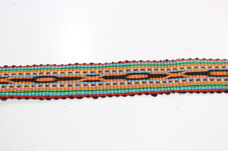 Cotton Hand Woven Trim ,Borders,Ribbon ,Borders Upholstery ,Hand Woven Ribbon ,BR1 image 2