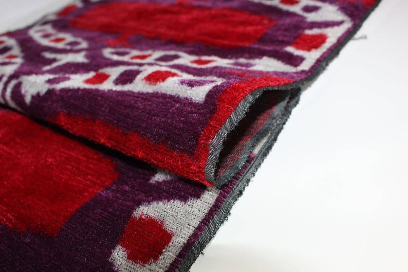 Hand Woven Fabric V 62. Silk Velvet Fabric,Velvet Upholstery Fabric Velvet Silk Velvet
