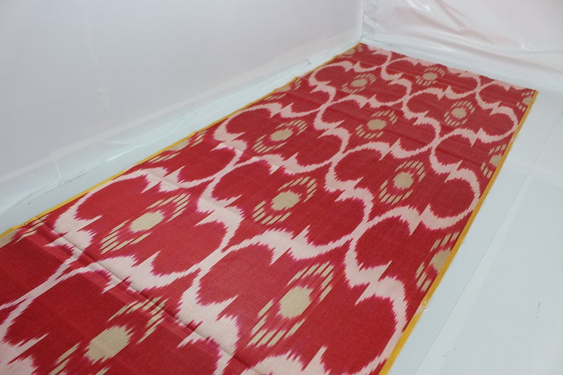 Uzbek Fabric Ikat Fabric Hand Woven Fabric Ikat Fabric by the yard FB 430