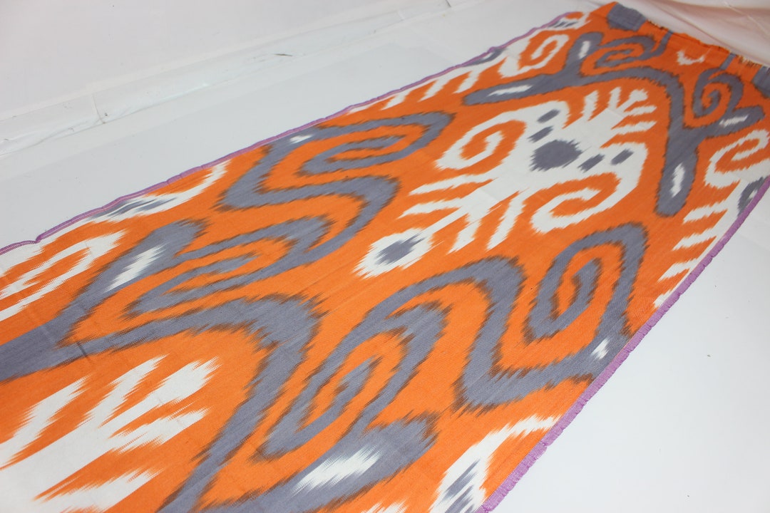 Cotton Ikat Fabric, Ikat Fabric by the Yard, Ikat Upholstery Fabric