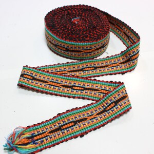 Cotton Hand Woven Trim ,Borders,Ribbon ,Borders Upholstery ,Hand Woven Ribbon ,BR1