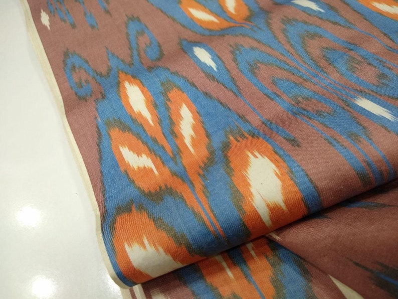Cotton Ikat Fabric ikat Fabric by the Yard ikat Upholstery Etsy