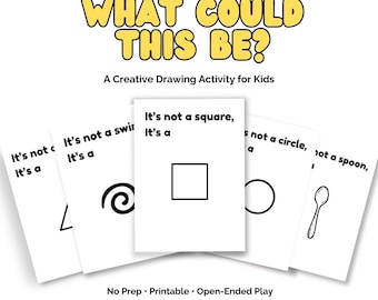 Creative Thinking Worksheets for Kids Drawing Activity Fun Imagination Pages
