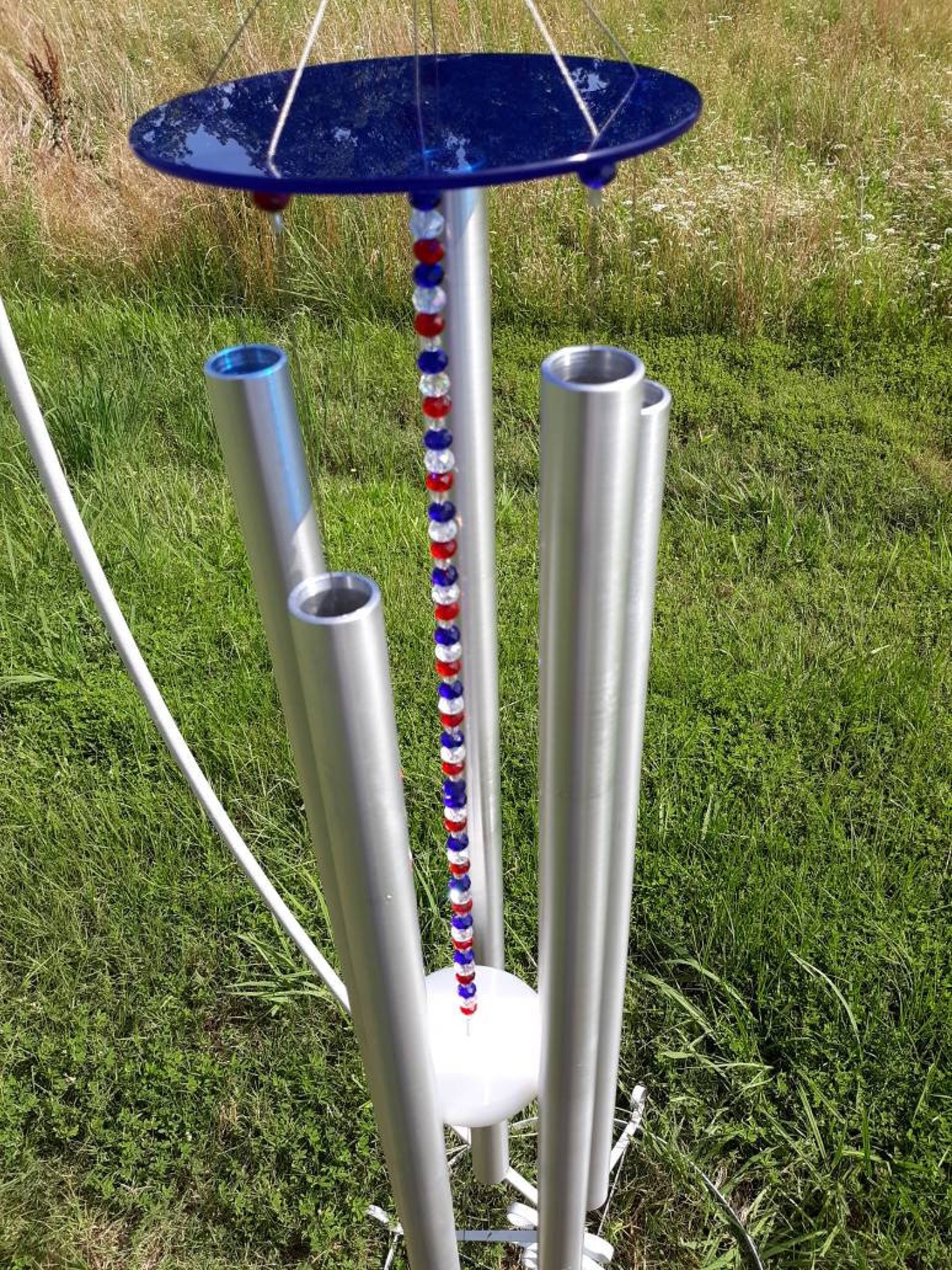 Red White and Blue Wind Chime. in Honor of All Those Who Etsy
