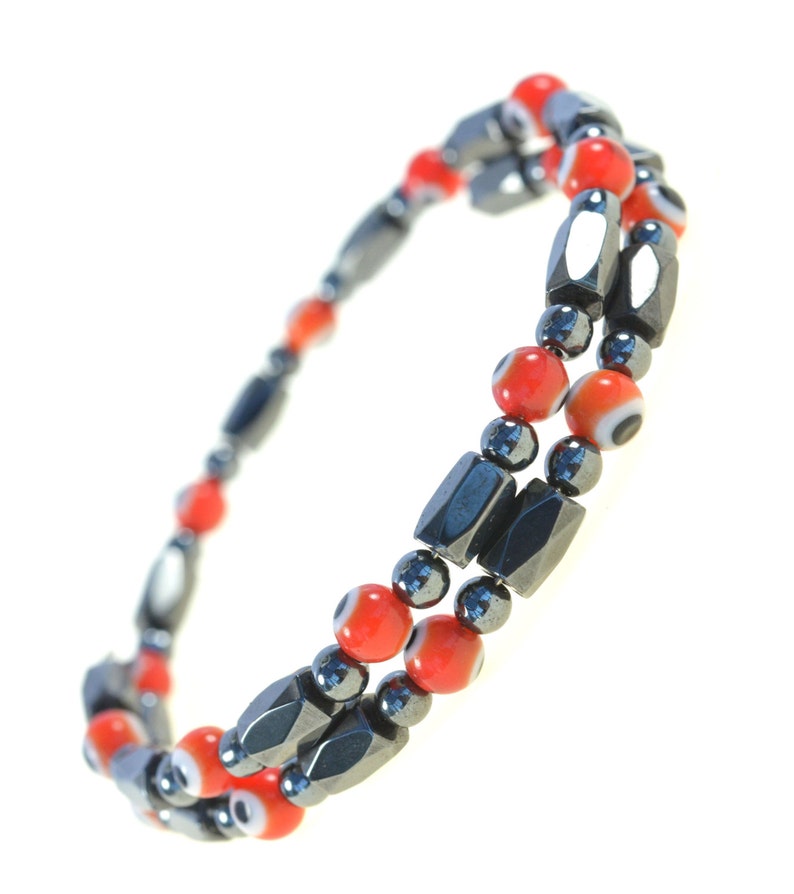 Pulsera Magnética Hematita arco iris tigre/'s Eye
