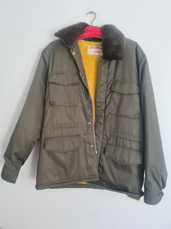 Original SPICER 1970s Army Green Vintage Jacket Coat … Gem