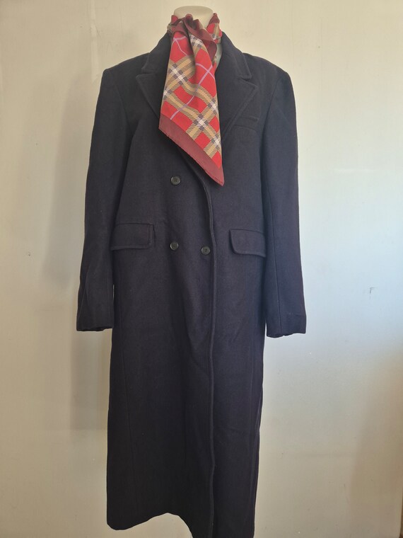 vintage ram wool extremely long coat