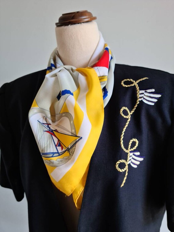Vintage 80s Short Sleeve Blazer, Dolina, Navy Blue