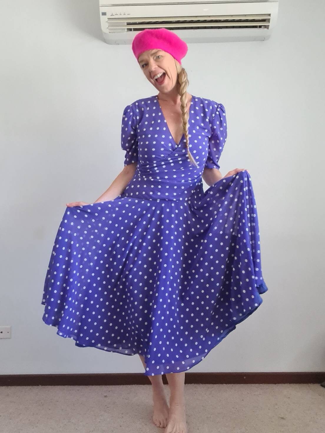 80s polka dot
