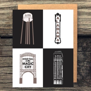 BHM card, greeting card, Birmingham Alabama