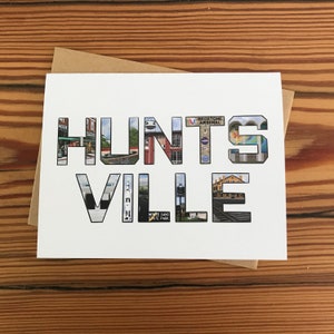 Huntsville Landmark Card, biglietto d'auguri, regalo, Huntsville, Alabama