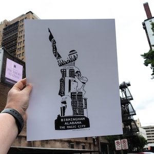 "Kunstdruck ""The Magic City"", Birmingham, Alabama, Wandbehang ""The Magic City"""