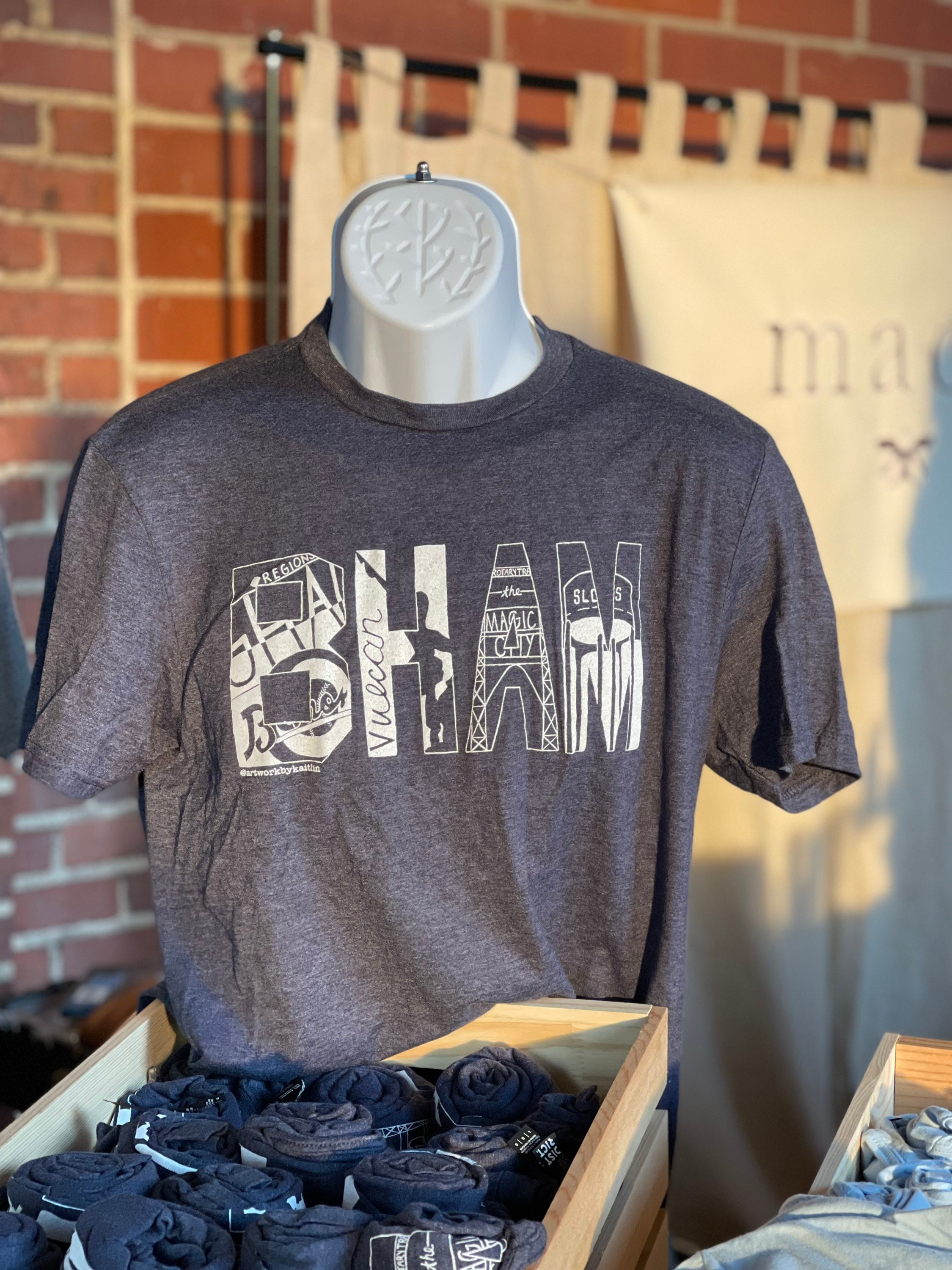 BHAM Tshirt Blue Jean Color Graphic Tee 