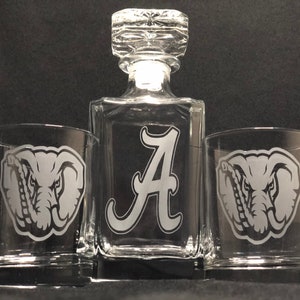Alabama 3pc Decanter set