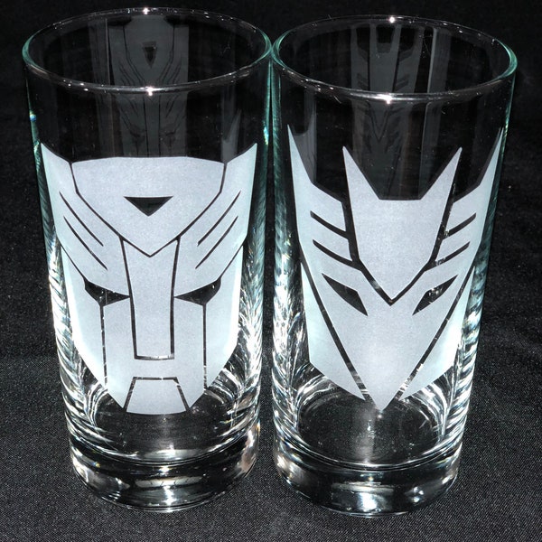 Transformers 2pc cooler glass set