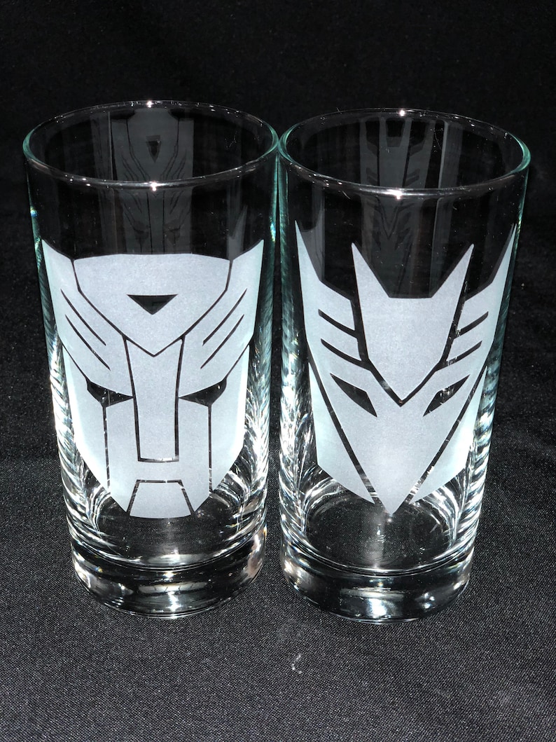 Transformers 2pc cooler glass set image 1