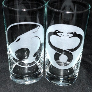 Thundercats 2pc cooler glasses