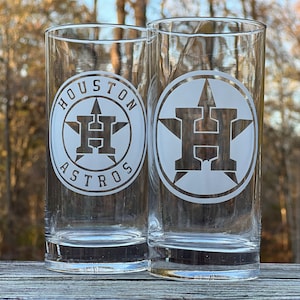 Astros 2pc cooler glass set