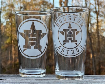 Astros 2pc Flare Drinking Glass Set