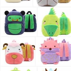 Sac à dos école enfant maternelle sac goûté avec prénom à personnaliser flocage prénom girafe chien hérisson vache renard chat panda cochon