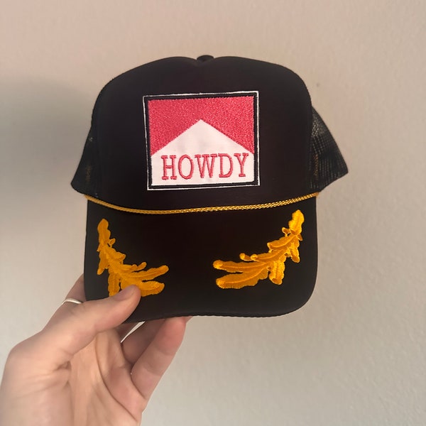 Howdy Classic Trucker Hat, Western Trendy Boujie Extra Style Hat, Country Concert Summer Festival Hat, Country Music Fan, Gift, Under 30 Gif