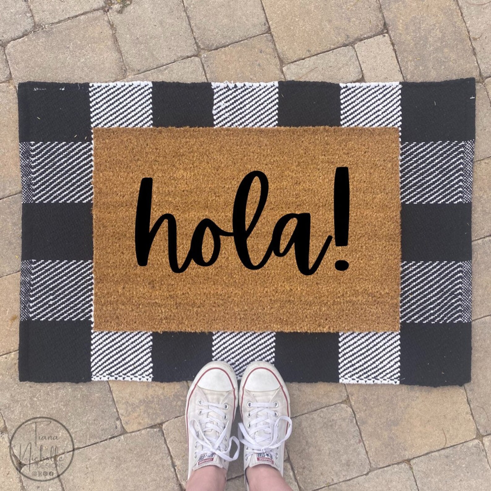 Hola, Spanish Doormat Mat, Doormat Mat, Affordable Gift